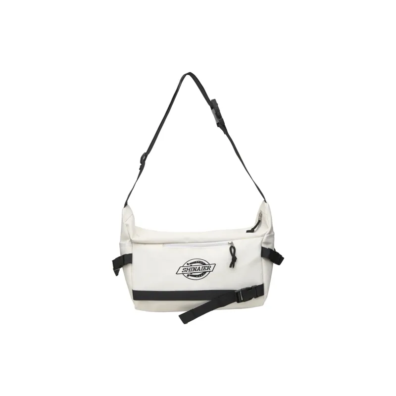 DCLOUD Nylon Messenger Bag, Crossbody Bag Unisex White/Black/Blue/Khaki/Red-0