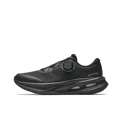 Anta Lightweight Cushioning Low Top Training Shoes Women's Black