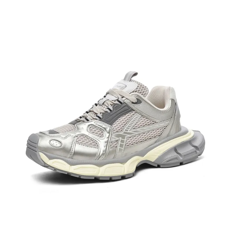 GOSO Low Top Chunky Sneakers Unisex Silver Gray-6