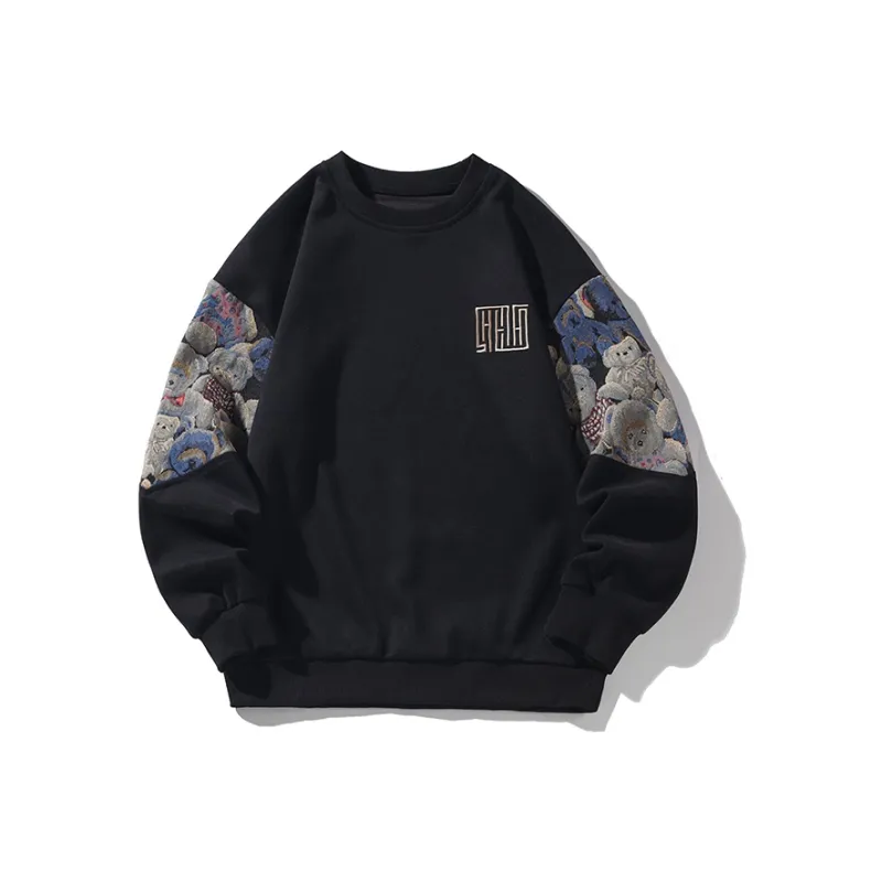 GOOSELIAR Loose Fit Crew Neck Top Sweatshirt Unisex-0
