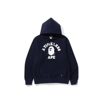 A BATHING APE Relaxed Classic College Pullover Hoodie