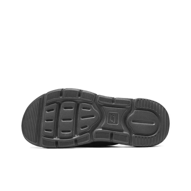 Skechers Relaxed Fit Abrasion Resistant Slip Resistant Flip Flops Men's Black-4