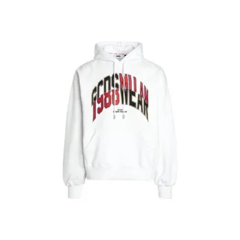 GCDS Logo Printed Drawstring Hoodie