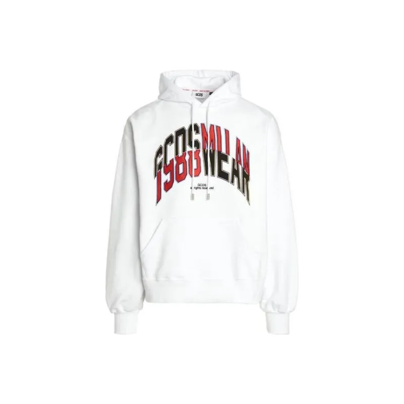 GCDS Logo Printed Drawstring Hoodie-0