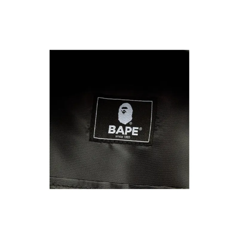 A BATHING APE Bape Polyester Backpack Unisex Green Camouflage-2