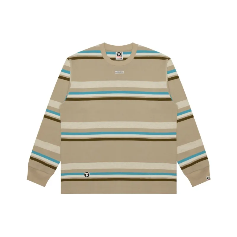 Aape Horizontal stripes Long sleeves T shirt-0