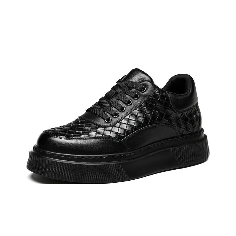 CHINT Low Top Skateboard Shoes Men's Black-3