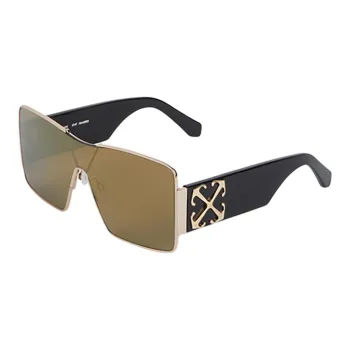 OFF WHITE Square Sunglasses Men's Black