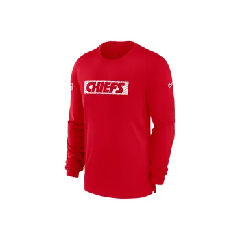 Nike Kansas City Chiefs Sideline Player Team Issue Men's Nike Dri FIT Long Sleeve Top