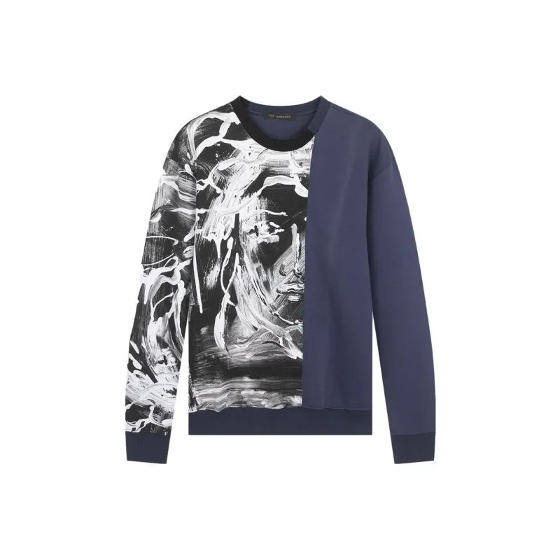 VERSACE Sweatshirts Men Dark Blue-0