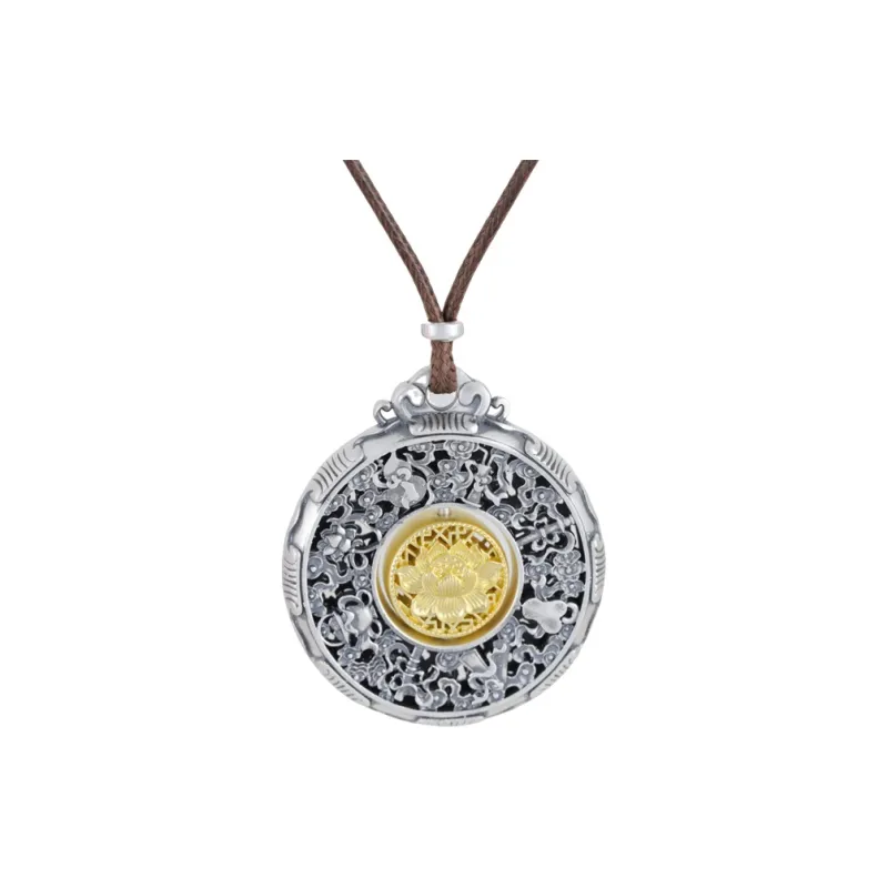 YINZHIXING 999 Fine Silver Pendants Unisex-0