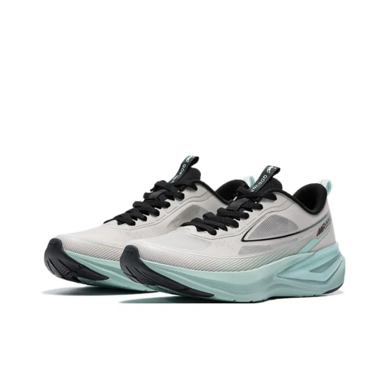 QIAODAN Light Speed 5.0 Cushioning Breathable Rebound Low Top City Commute Running Shoes Men's Gray-1
