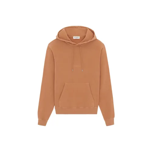 SAINT LAURENT Drawstring Long Sleeved Hoodie
