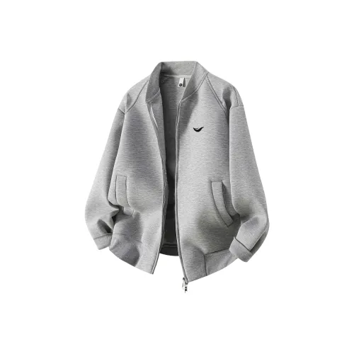 FASTFISH Baseball Jacket Unisex Gray