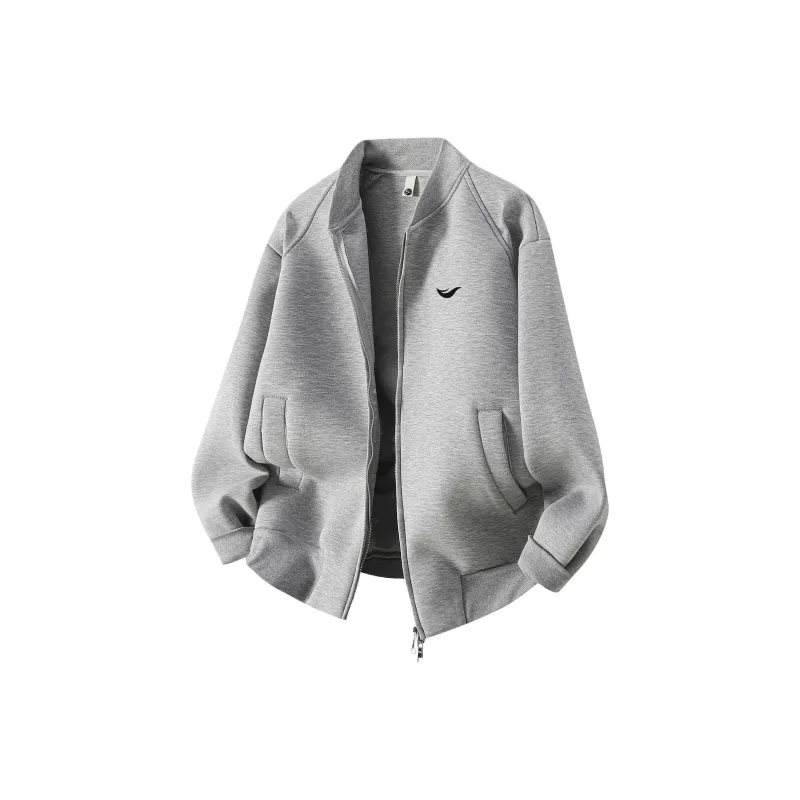 FASTFISH Baseball Jacket Unisex Gray-0