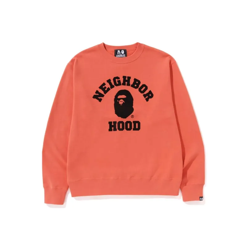 Bape X Neighborhood Relaxed Fit Crewneck Sweatshirt-4