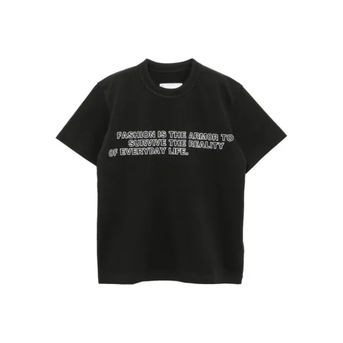 Sacai Bill Cunningham Graphic-embroidery T-shirt