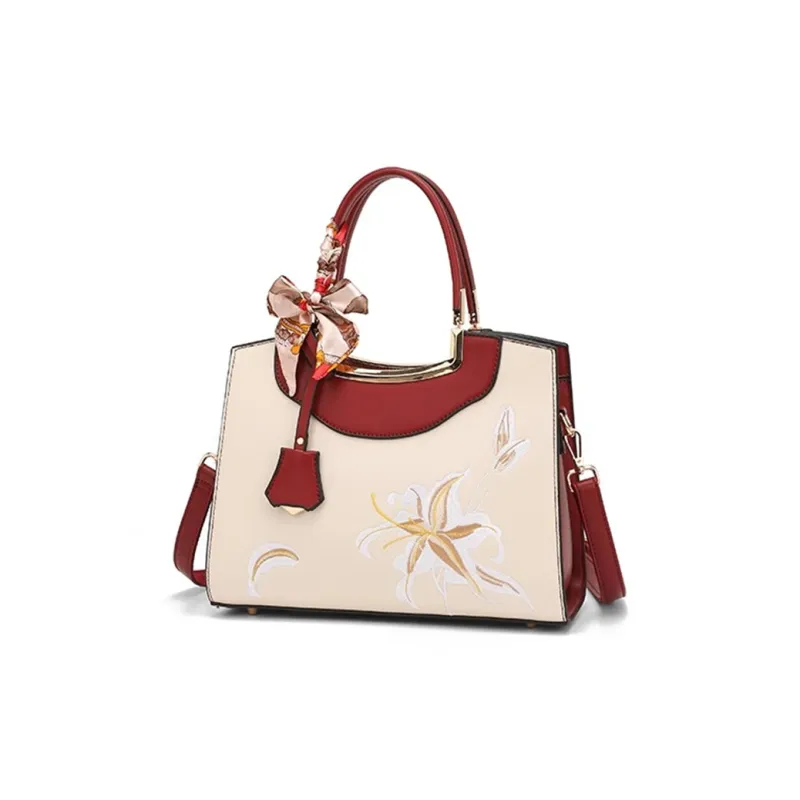 CLEVER& KETCH PU Handbag Women's Red-2