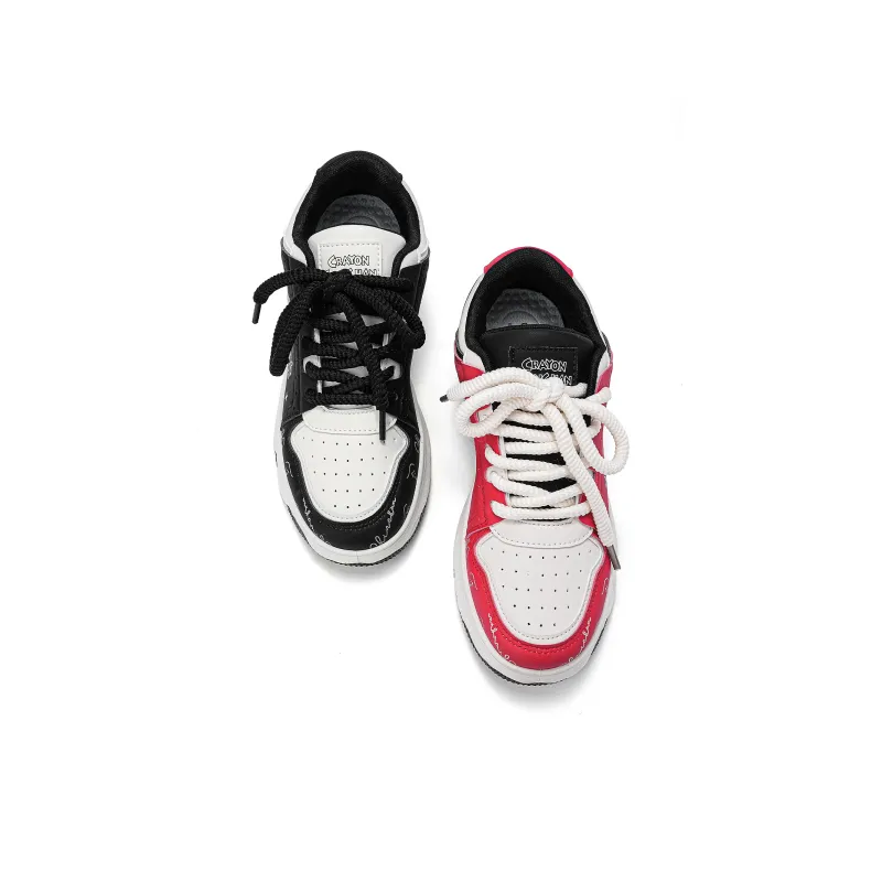 Crayon Shinchan Low Top Skateboard Shoes Unisex-40