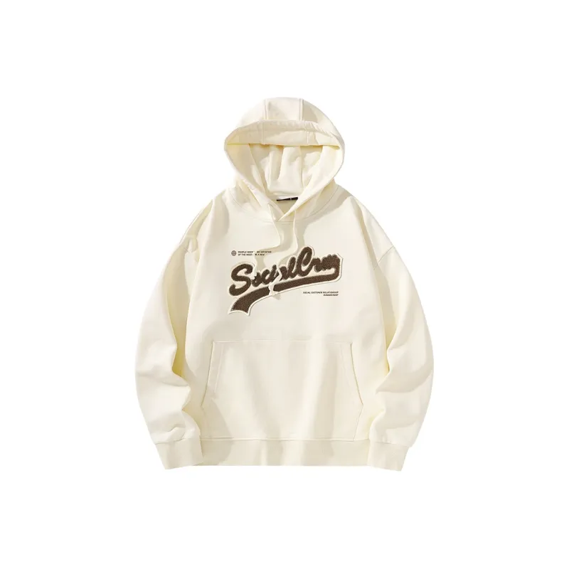 SCRM Hooded Loose Fit Sweatshirt Spring And Autumn Unisex-12