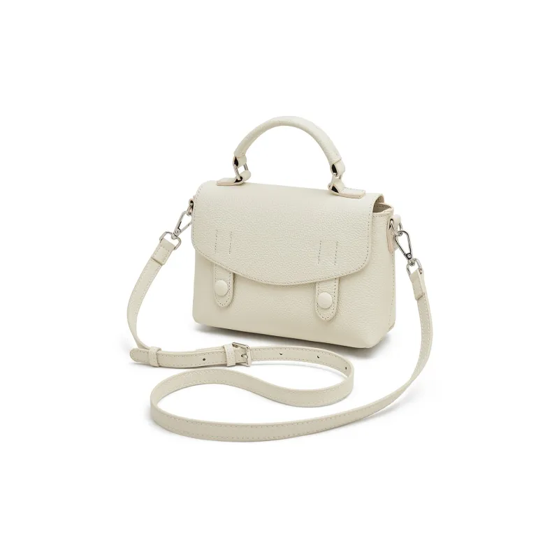 Old Man's Head Top Grain Cow Leather Handbag Regular Women's Multicolor-8