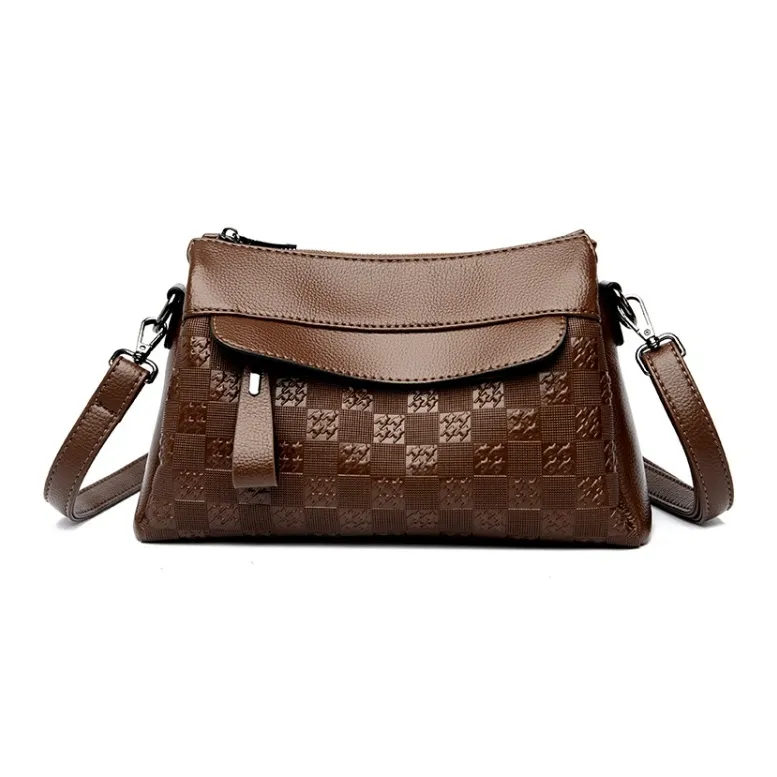 JIEXINI PU Crossbody Bag Shoulder Bag Women's Black/Burgundy/Coffee-4