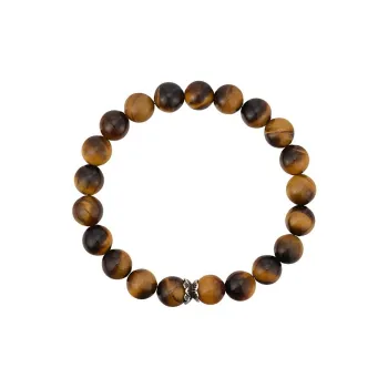AJIDOU Silicified Crocidolite Bracelets Unisex