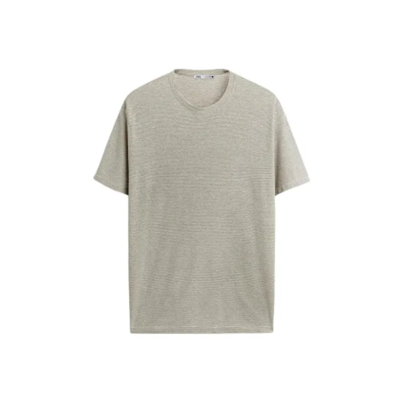 ZARA T Shirts Men Nude/Brown-0