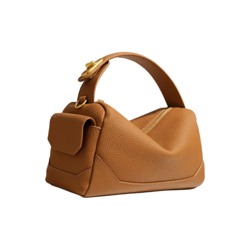 H YXIANG Cow Leather One Shoulder Handbags Women's Multicolor-5