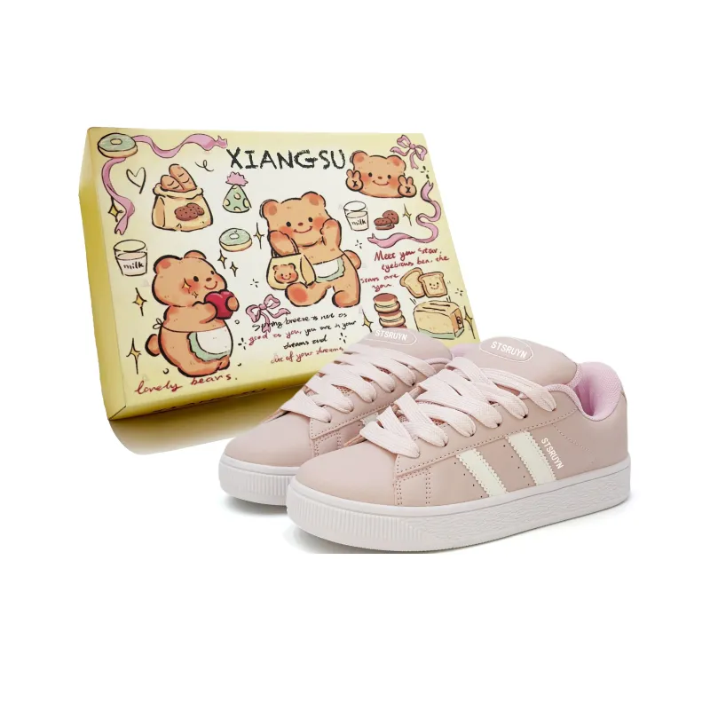 XIANGSU Anti-Slip Wear-Resistant Low-Top Skateboard Shoes Women's White Box Included-10