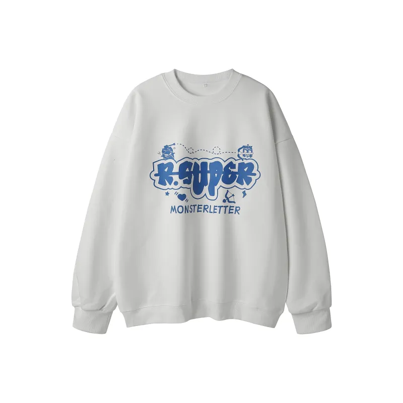 R.super R.super X Monster Letter Co branded Series Sweatshirt Unisex-6