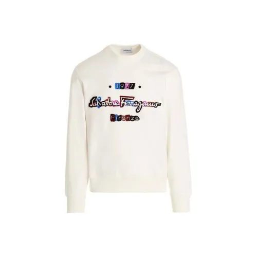 Ferragamo Sweatshirts Men Ecru