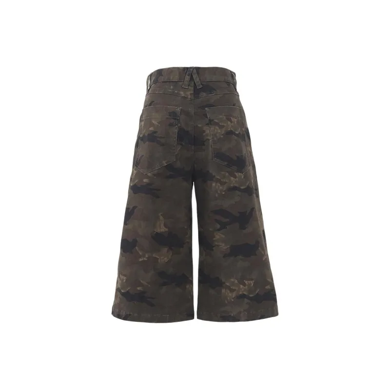 OROI Denim Shorts Women's Camouflage-1