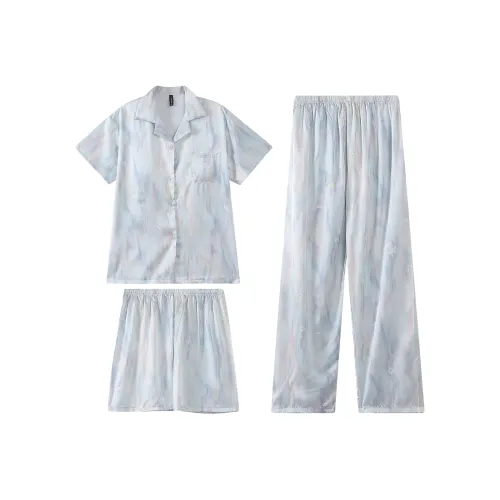 XIAFENYAN Pajama Set Women's Blue