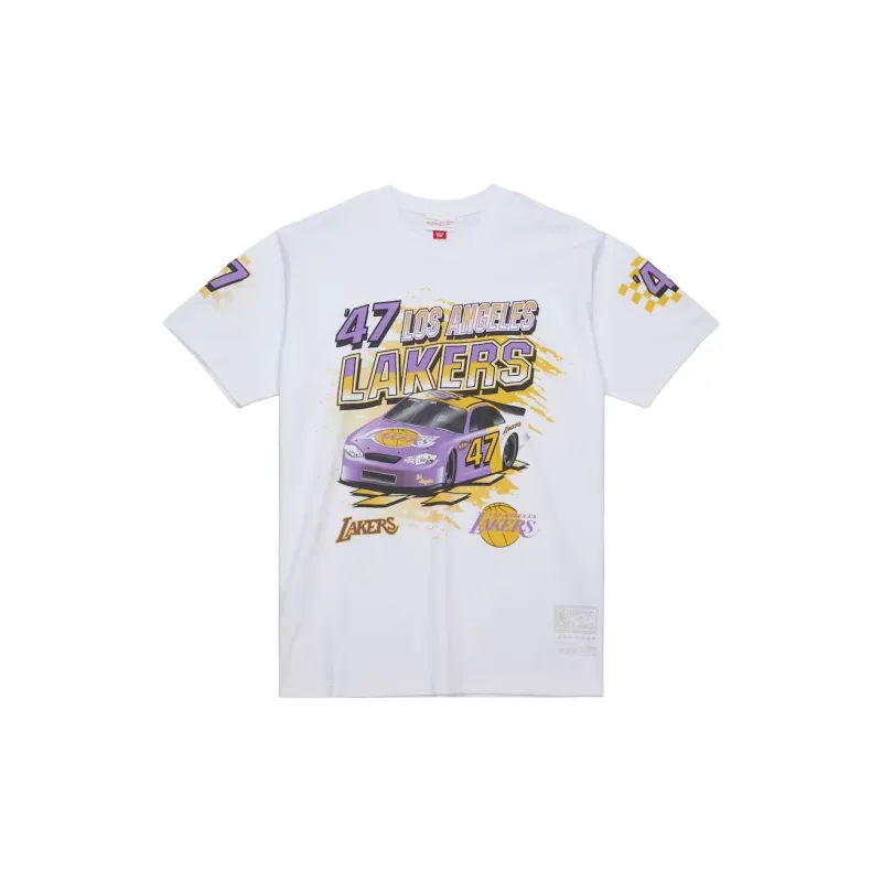 Mitchell & Ness x NBA Los Angeles Lakers T Shirt Men's White-0
