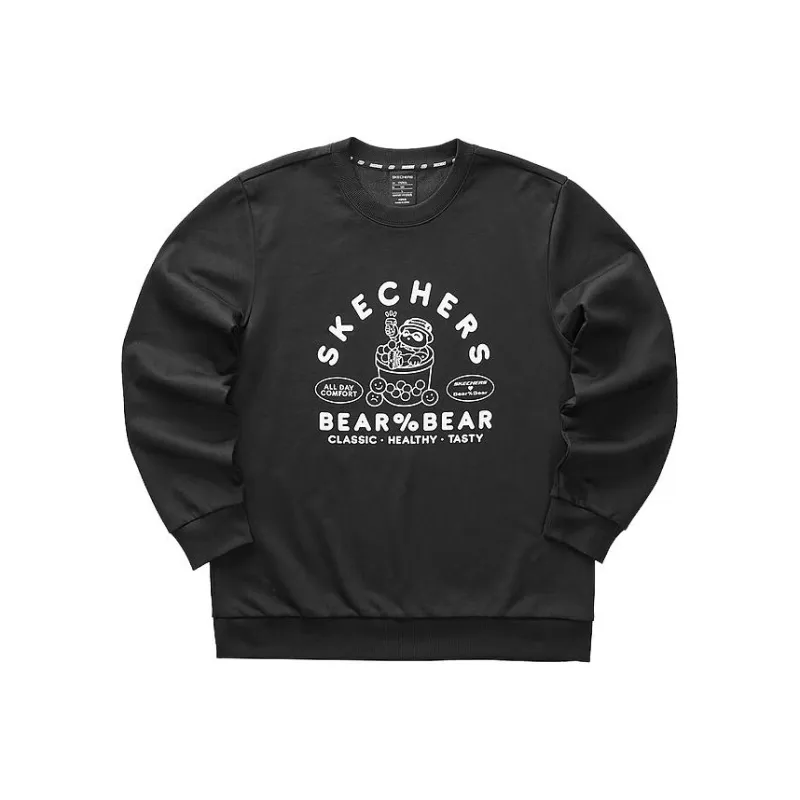 Skechers Colorful Sweatshirts Unisex Carbon Black/0018-0
