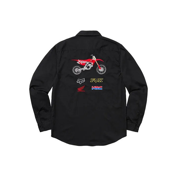 Supreme X Honda Fox Racing Work Shirt-0