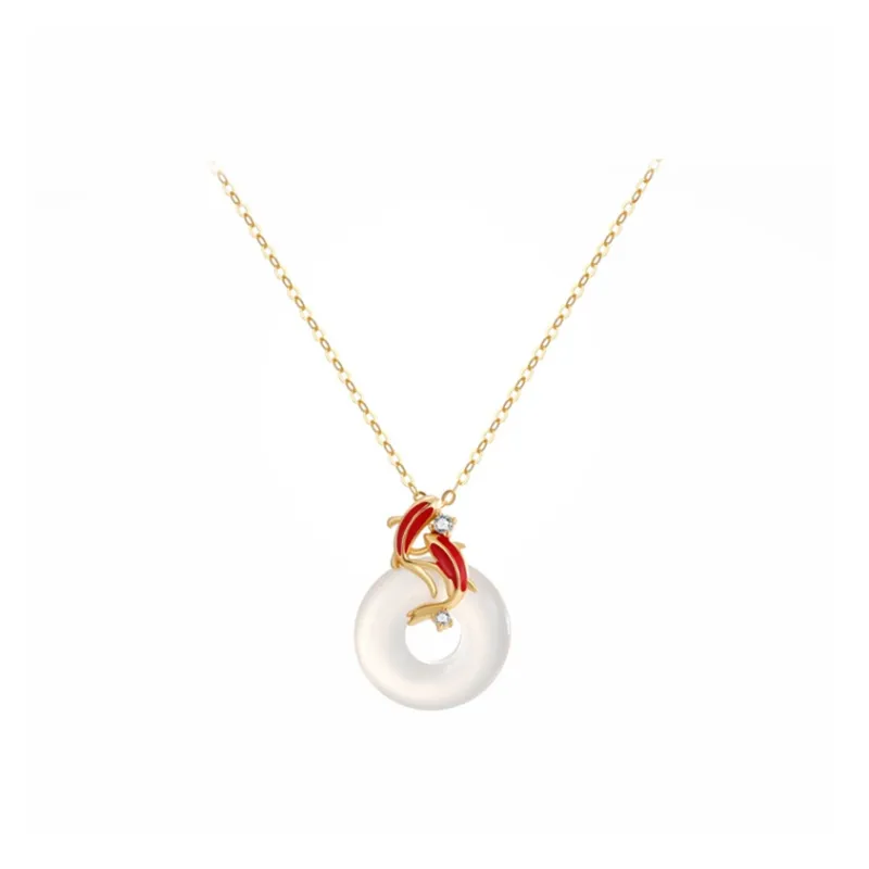Ancient Jewelry Chalcedony Necklaces Women's-0
