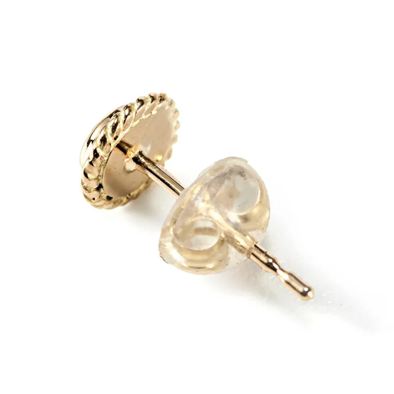 GOD SUNS 18K Gold Stud Earrings Unisex-2