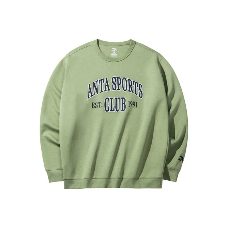 Anta Life Collection Sweatshirt Men's Gray Pea Green-0