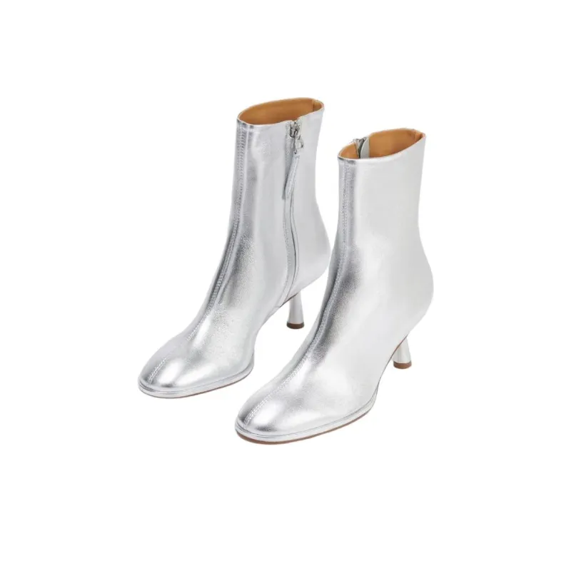 Aeyde Dorothy Ankle Boots Women's Silver-2