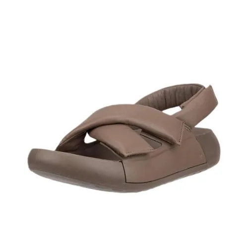 Ecco Comme Collection One Strap Sandals Women's Taupe