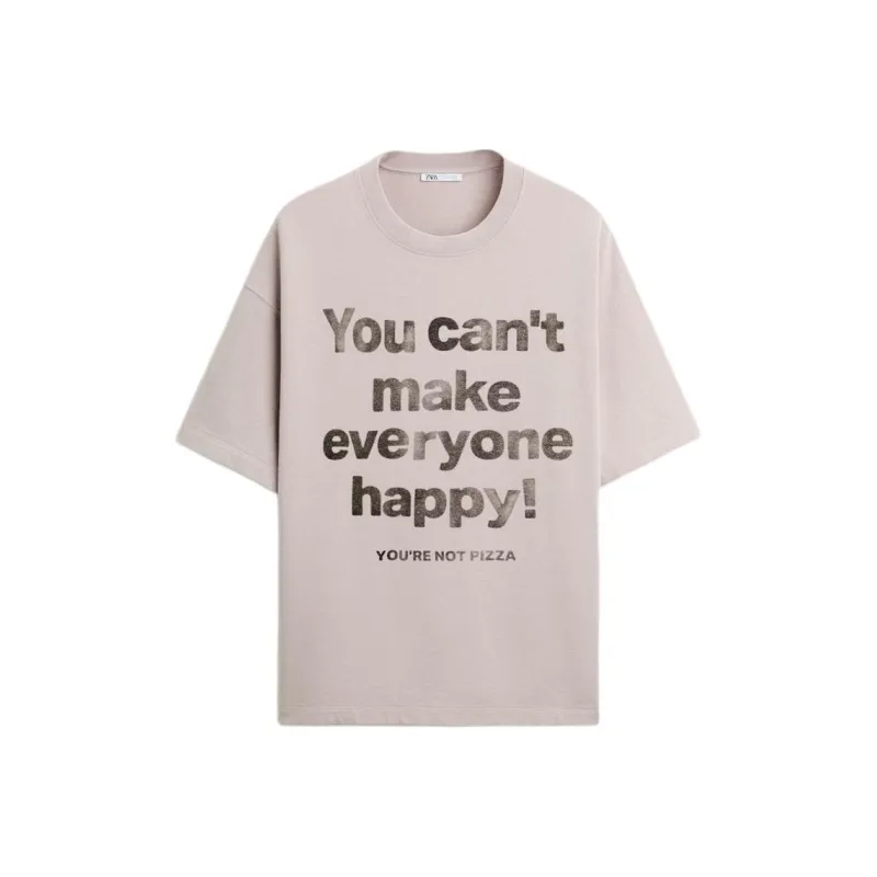 ZARA T Shirts Men Pink-0
