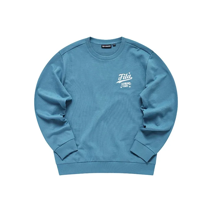FILA FUSION BASEBALL Series Sweatshirt Men's Elsa Blue-0