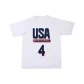 USA-Size 4 Short-Sleeved-White
