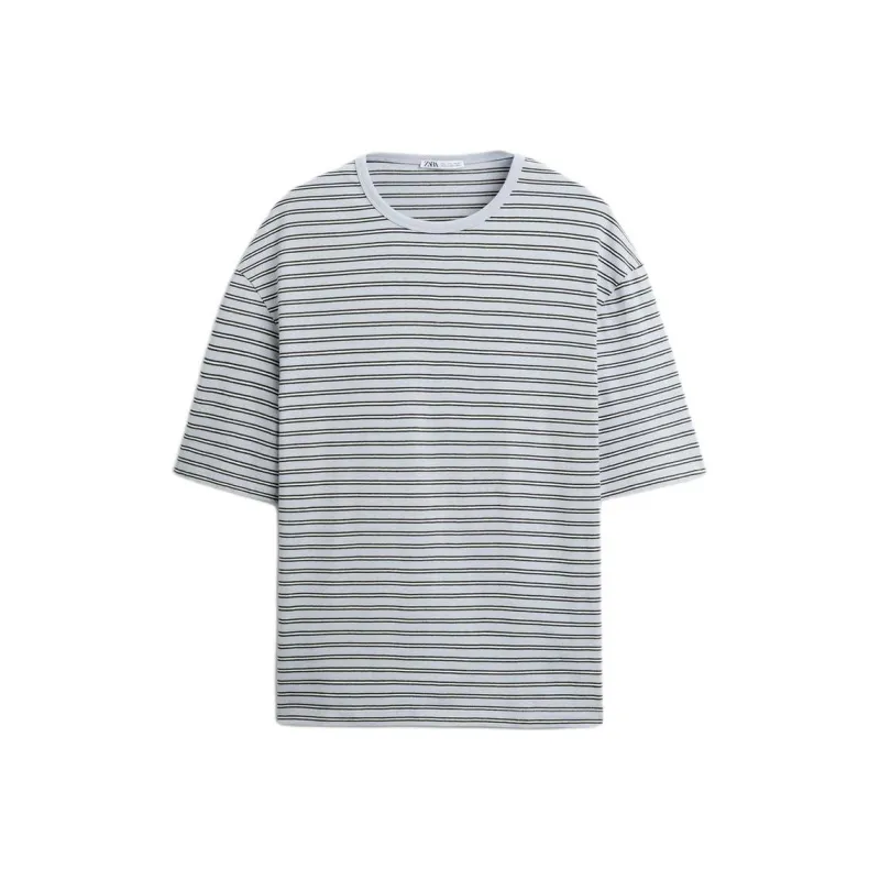 ZARA T-Shirts Men Light Blue-0