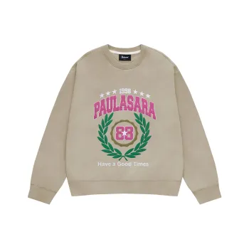 PAULASARA Fleece Crew Neck Sweatshirt Unisex