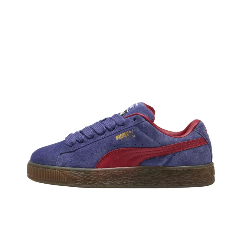 PUMA Suede Xl Blue Crystal Dark Crimson Chocolate-0