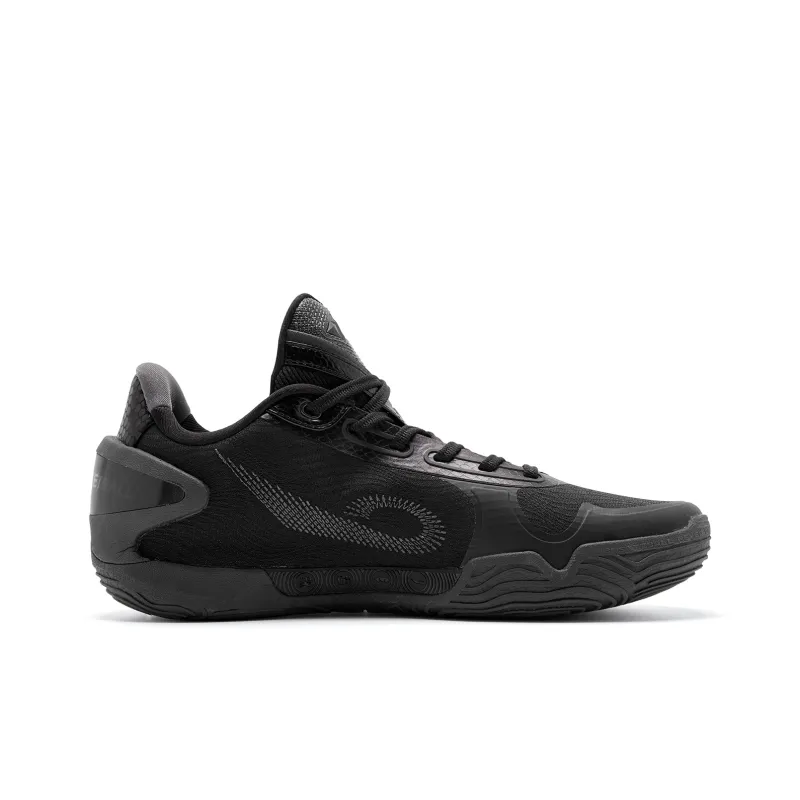 QIAODAN Poisonous Fangs RISE Basketball Shoes Men Low Top Black/Iron Gray-1