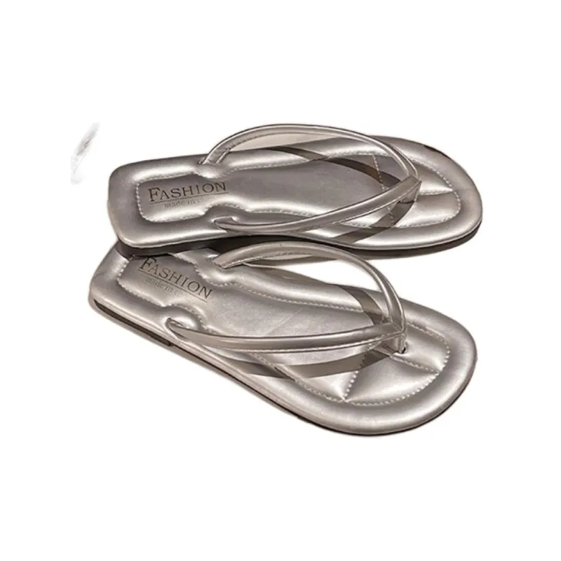 ALPLUME Slippers Silver Ecru Black-3